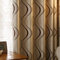 2 Panels Set Modern Striped Curtains for Living Room (Coffee, 2 x 66x84 Inch)