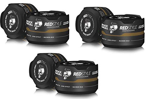 Redstyle Professional Haarwax Styling (3 x 150ml, Gold Gold Skull)