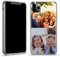 TULLUN Personalised Phone Case for iPhone 5 / 5s / SE 2016 - Custom Your Own Photo Collage Crystal Clear Hybrid Shockproof TPU Bumper & Hard Back Plate Cover - Collage of Two Photos