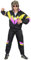 Foxxeo Costume anni '80 per adulti Premium anni '80s Tuta Assiansuit Assi – Uomo Taglia S-XXXXL – Carnevale Costume di Carnevale, colore nero giallo rosa, taglia: XL