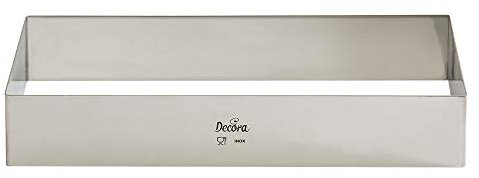 DECORA 0063810 RECTÁNGULO DE Acero INOX 60 X 40 X H 4,5 CM, Inoxidable