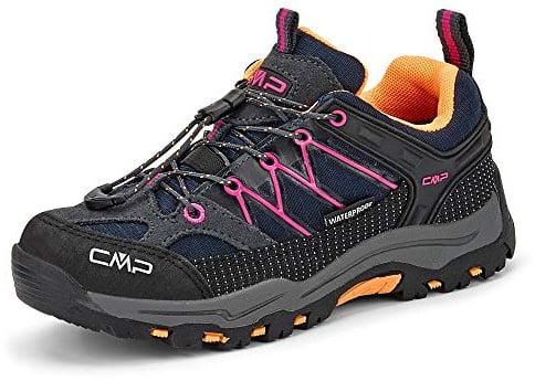 CMP Kids Rigel Low Trekking Shoes Wp Jungen Trekking-Schuhe, Anthrazit Pink Antracite Bouganville, 41 EU