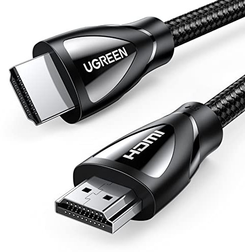 UGREEN HDMI 2.1 Cable 8K 4K 1440P@120/144/165/240Hz 48Gbps Ultra High Speed Lead eARC Dolby Atmos Vision HDR HDCP 2.3 Compatible with PS5/4 Xbox Series X/S TV Soundbar Laptop Monitor PC DVD Player(5M)