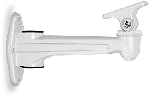 Drsn Mini Beamer Halterung für Wand - 17cm - Traglast 3 kg - 360° Drehbar, 60° Neigbar, für CCTV/Kamera/Projektor/Webcam, Aluminium - Weiß