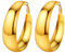PROSTEEL 60mm Creolen für Damen Mädchen 18k vergoldet Runde Kreolen Ohrringe Glänzend Blatt Design Kreis Ohrringe Modeschmuck Accessoire für Freundin Mutter Schwester