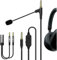 Geekria Boom Mikrofon-Kopfhörerkabel für Gaming und Meeting, kompatibel mit Sony WH-1000XM4 WH-1000XM3 XB900N, 3,5 mm Klinke Ersatzkabel mit Galgenmikrofon und Lautstärke-/Stummschaltung, 1,5 m