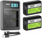 ayex Power Paket mit 2X NP-FW50 Akku Passend für Sony + 1x USB Dual Ladegerät Ersatzakku Set für zB Alpha A7 A6000 NEX