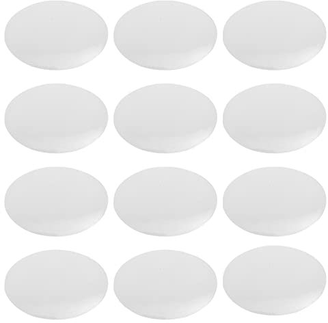 Milisten Circle Stickers 12pcs Sublimation Blank Refrigerator Magnets Round Fridge for DIY Craft Office Calendar Door Whiteboard Map Photos Supplies Magnetic Whiteboard