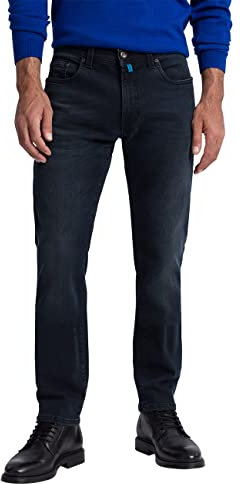 Pierre Cardin Herren Lyon Tapered Jeans, Blue/Black Fashion, 36W / 30L