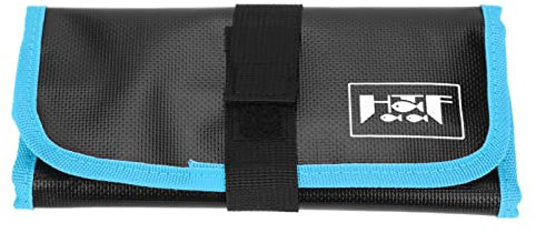 Joyzan Jigbag, Jigbag zum Angeln, weiche Köder, Aufbewahrungszubehör, wasserdichte Angelwerkzeugtasche mit 12 Trennwänden für künstliche Köderboote, Salzwasser-Süßwasserfischer(blau)