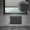 WITEN&NOCK Design Heizkörper Flach Paneelheizkörper Horizontal 550x852 mm, Heizung Badheizkörper für Badezimmer, Flachheizkörper mit Seitlichen Anschlüssen 519 Watt Einlagig(Anthrazit）