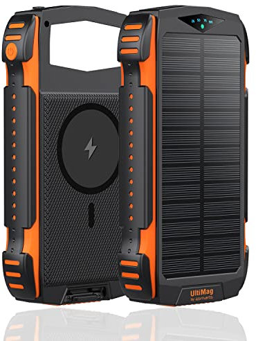 4smarts Solar Powerbank TitanPack UltiMag 20000mAh, schwarz