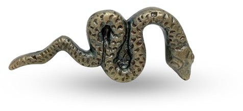 Knobs By Blossom Vintage Antique Iron Bronze Handmade Metal Animal Cupboard Door Knobs, Drawer Pulls Cabinet Door Handles (13. Snake), (TFVAIMA)