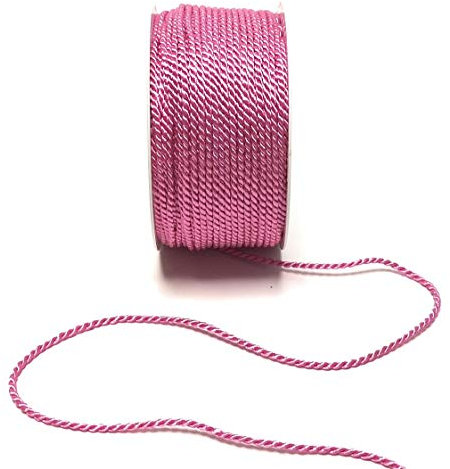 s.dekoda Kordel 50m x 2mm Pink Drehkordel Dekoband Kordelband Kordelschnur