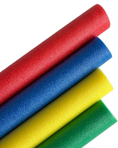 40 Tubi Galleggianti Nuoto Piscina - Colori misti - Tubi Nuoto Lunghi per Piscina e Mare in Schiuma - Materiale Espanso - Tubi piscina per Bambini e Adulti (Colori Misti)