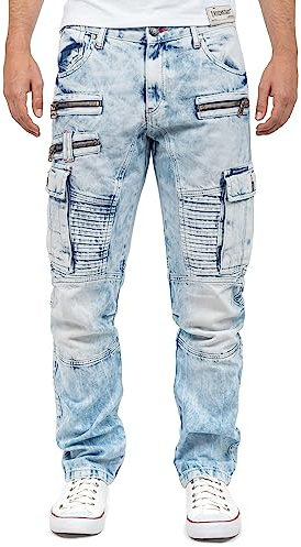 Cipo & Baxx Herren Jeans CD798-bans Iceblue W30/L32