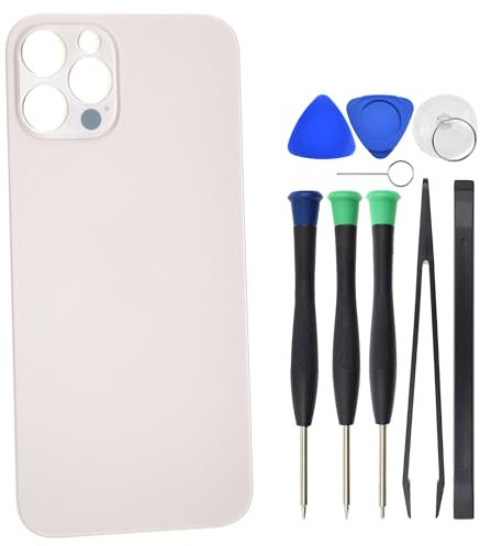 Back Glass for iPhone 12 Pro A2407 A2341 A2406 Replacement with Pre Cut Adhesive - 6.1 Gold