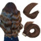 HotLulana Tape Extensions Echthaar Dunkel Braun Extensions Echthaar 20zoll/50cm 50g Invisible 100% Natürliche Tape in Extensions Echthaar 20pcs Skin Weft Echthaar Extensions Tape #2.