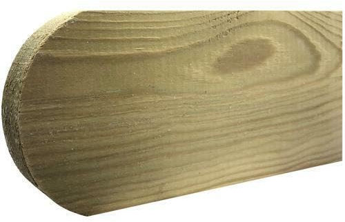 Premium Picket Garden Fencing Pales Timber Treated Wood Fencing Boards (3'' x 6ft) Rounded Top Planed and Smooth Round top Picket pales UK (6 Foot High Pack of 15)