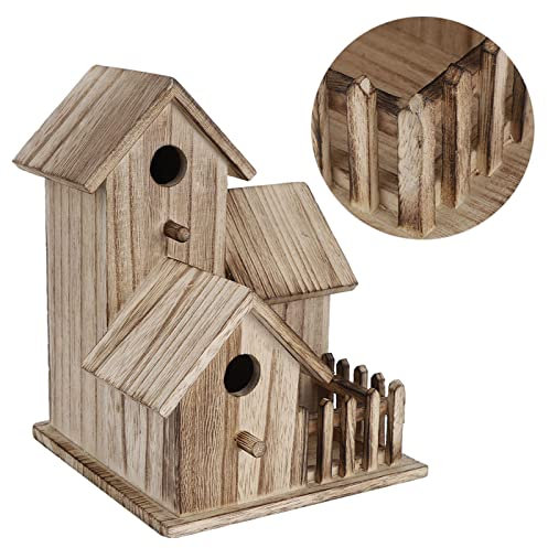 Decorazione per Nidificazione da Giardino All'aperto in Legno per Casetta per Gli Uccelli