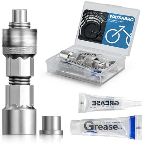 WATSABRO Kurbelabzieher Fahrrad 14mm Schlüssel Universal Tretlager Werkzeug für 16mm Schraubenschlüssel,Kurbelabzieher kompatibel für (Shimano/ISIS/Bosch E-Bikes) Octalink 4-Kant Square Type