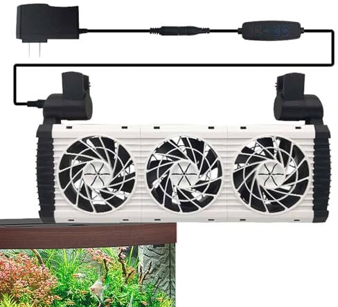 usefulbeauty Aquariumkühler, Aquariumventilator | Ventilatorkühler für Aquarien,Aquarium-Wasserkühlventilator, Verstellbarer Aquarium-Ventilator für Aquarien und Aquarien