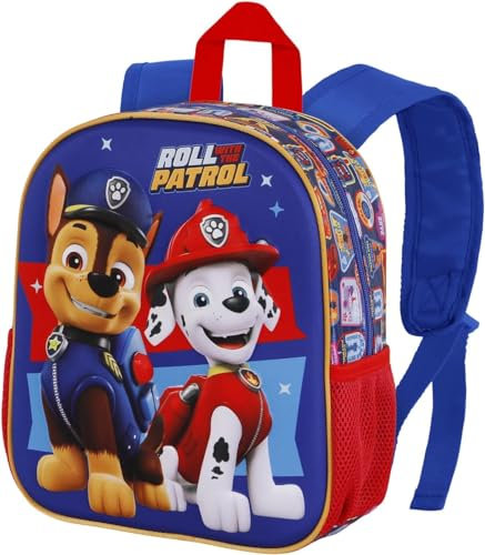 Clondo 3D Kindergartenrucksack für Kinder, Für Paw Patrol Fan, Freizeitrucksack für Jungen, Kindergarten, 31 cm, Reisen, Geschenk, Rucksack