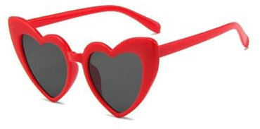 Herz Sonnenbrille,Herzbrille Rot Damen,Vintage Sonnenbrillen Herzform,Heart shaped Brille Braut Accessoires Hochzeit,Festival Party Brillen,Personalisiert Herzen Sunglasses Herzsonnenbrille für Bride