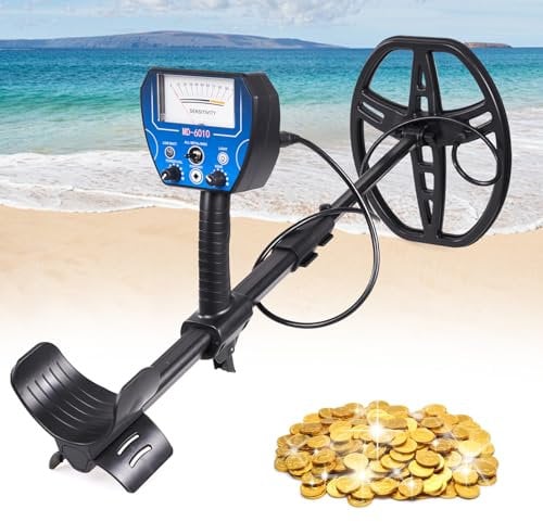 Hawthyhome Metalldetektor Profi Set, Identifiziert 9 Arten Von Metallen, Hohe Genauigkeit, IP68 Wasserdicht Spule, 10 Zoll Detektionstiefe, für Erwachsene