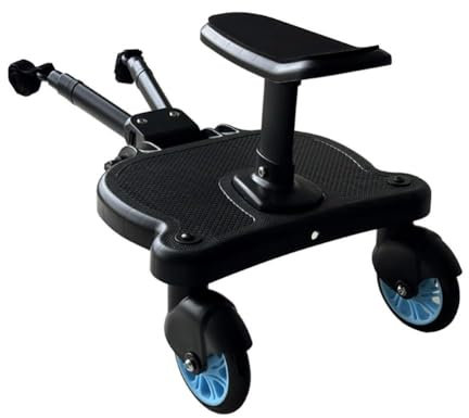 Cikiki Universal Kinderwagen Board mit Sitz, Komfort Rollen Buggy Board für Kinderwagen Kinderwagen Befestigung für Kinder Board