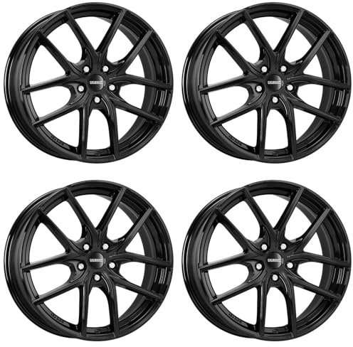 4x Dezent Felgen Alufelgen TO black 7.0Jx17 ET40,50 5x108 kompatibel mit Volvo C30 S40 S60 S80 V40 V50 V60 V70 XC 70 S60 XC 40