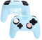 Kuitmor Coque de protection pour manette Switch Pro, en silicone souple, antidérapante, avec 2 capuchons de pouce et 1 autocollant