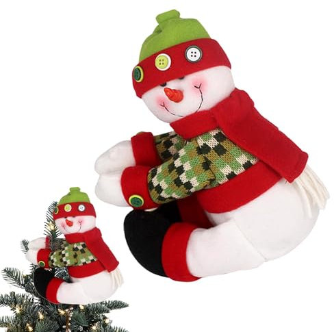 Décoration de Sapin de Noël, décoration de Sapin de Noël | Hugger de cime d'arbre de Noël | Décoration de Sapin de noël, père noël, Unique, Vacances, drôle, Ornement pour la décoration de la Maison
