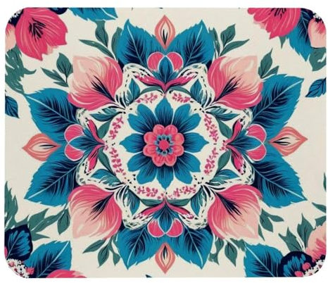 HOHODIY Tapis de souris imprimé chenille pour souris sans fil à domicile, bureau, ordinateur portable avec base en caoutchouc