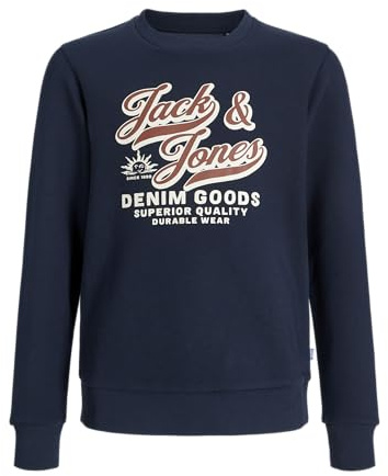 Jack & Jones Herren Jjelogo Sweat Crew 2 Col Aw25 Noos Jnr Jjelogo Sweat Crew 2 Col Aw25 Noos Jnr (1er Pack)
