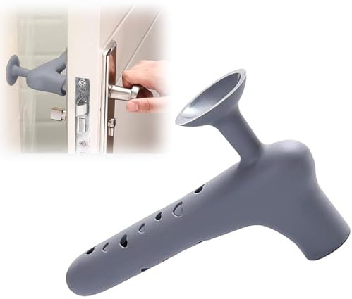 YREYBN 1PC Silicone Door Handle Cover Sleeve, Crashproof Suction Cup Door knob Cushion,Silicone Door Stopper Anti Collision Doorknob Cover Mute Door Protector Silicone Crash Pads for Protecting Wall
