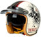 3/4 Halber Motorradhelm, Retro-Motorradhelm, ECE/DOT-Zugelassener Retro-Jet-Helm Für Damen Und Herren, Jethelm mit Visier, Hochwertiger Motorradhelm, Moped, Motorrad, Helikopter F,L(59-60CM)