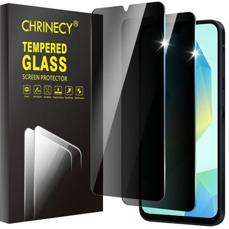 2 Piezas Protector Pantalla de Privacidad Compatible con Samsung Galaxy A16 5G / 4G, Antiespia Cristal Vidrio Templado, Anti-Spy, 9H Dureza, Anti-Arañazos