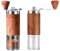 Manual Coffee Grinder with 5 Grades Adjustable Settings,Compact Spice Wood Grain Hand Crank Burr Mill for Aeropress 1 PCS - H16cm x W5cm