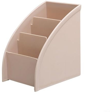 WIIYENA Organiseur de bureau trapézoïdal pour télécommande TV, rangement de table, papeterie, boîte à stylos, maquillage pour la maison et le bureau (kaki)