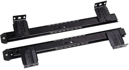 Keyboard Tray Slides Keyboard Drawer Tray Sliding Rail Ball Bearing Heavy Duty Sliding Keyboard Shelf Under The Black(Black)