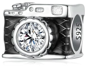 925 Sterling Silber süße Kamera Charm Bead Fit Armband Diy Schmuck Zubehör