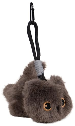 UNUS Plüschkatze Mokka weiches Kuscheltier in 17 cm mit Anhänger