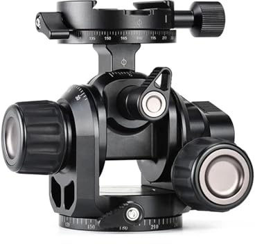 Video Mount, GH-PRO 3-Way Geared Tripod Head Include Arca Swiss Plate,tripod head