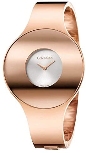 Calvin Klein Damen Analog Quarz Uhr mit Edelstahl Armband K8C2M616