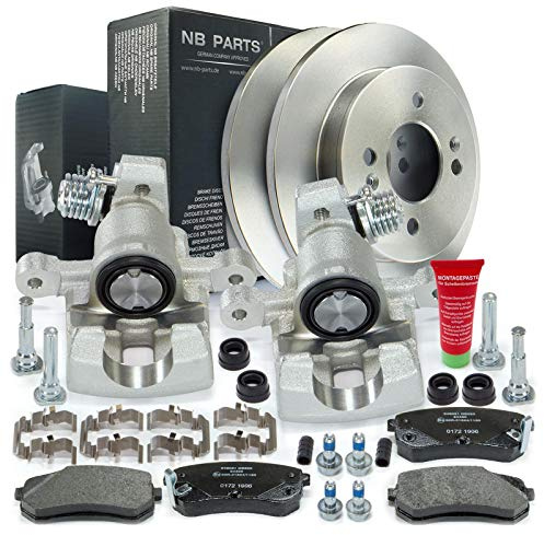 NB PARTS Bremssättel Bremsbeläge Bremsscheiben 234mm hinten passend für Kia Picanto SA 1.0 1.1