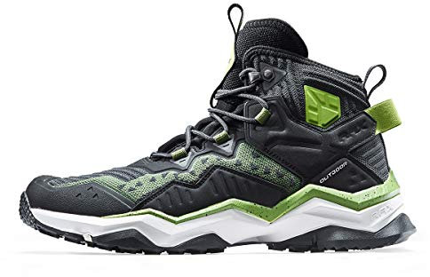 RAX Jungle Wolf Herren Wanderschuhe, wasserdicht, für Camping, Rucksackreisen, Schwarz (schwarz), 42 EU