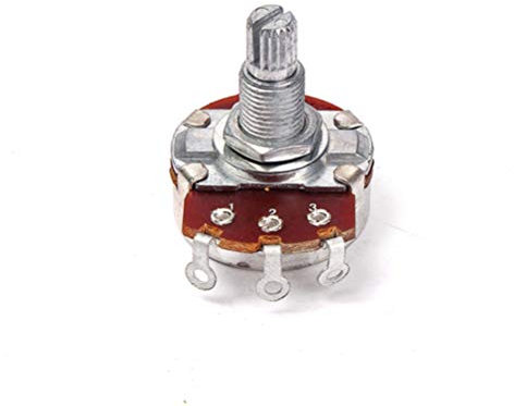 Milisten A500k Gitarren Potentiometer in Voller Größe Töpfe Lange Gerändelte Geteilte Welle Audio Taper Potentiometer für Gitarren Lautstärkeregler Und Tonregler 15Mm