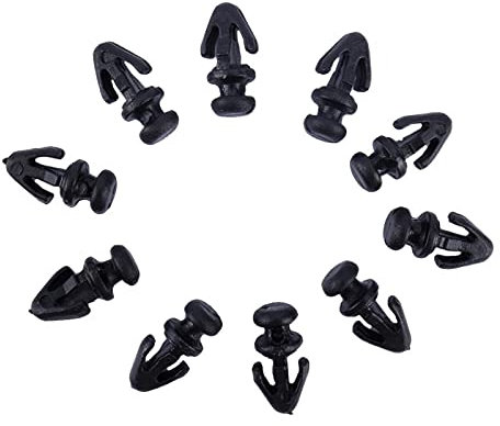 Aramox Türverkleidungsclip, 10Pcs Schwarz Türdichtung Schwellerdichtung Trim Fasten Clip Dichtungsleiste für Mondeo MK2 MK3 MK4 OEM: 1042065