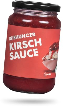 REISHUNGER BIO Kirsch Sauce, 3 x 330 ml – Vegan & Glutenfrei - Ideal zu Milchreis, Porridge & weiteren Süßspeisen